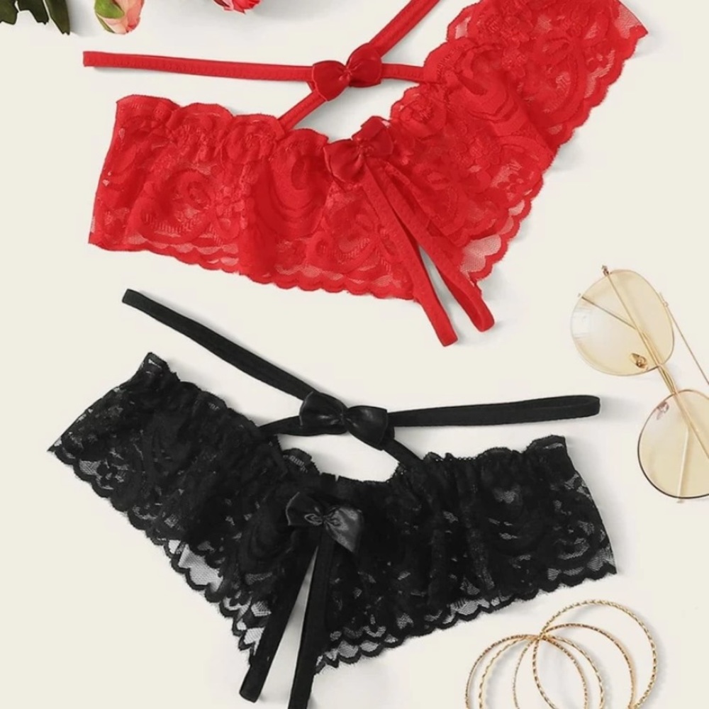 2 pair lace panties